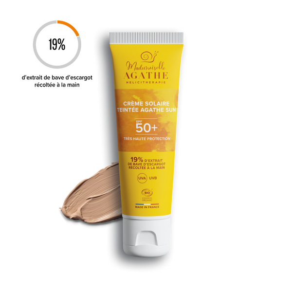 CREME SOLAIRE Certifiée Bio - Teintée SPF50+