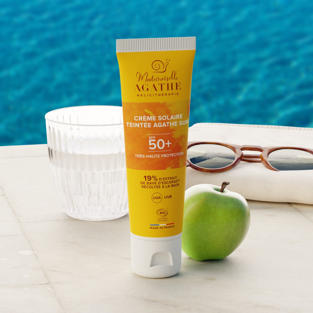 CREME SOLAIRE Certifiée Bio - Teintée SPF50+