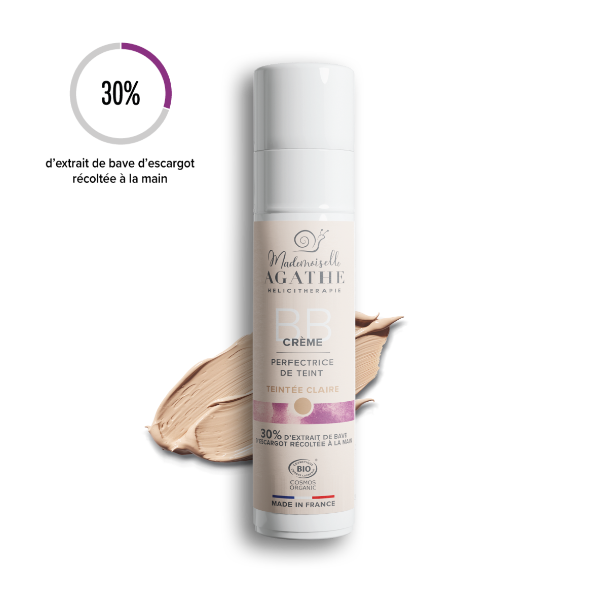 BB Crème certifiée Bio - Teintée Claire - Perfectrice de teint