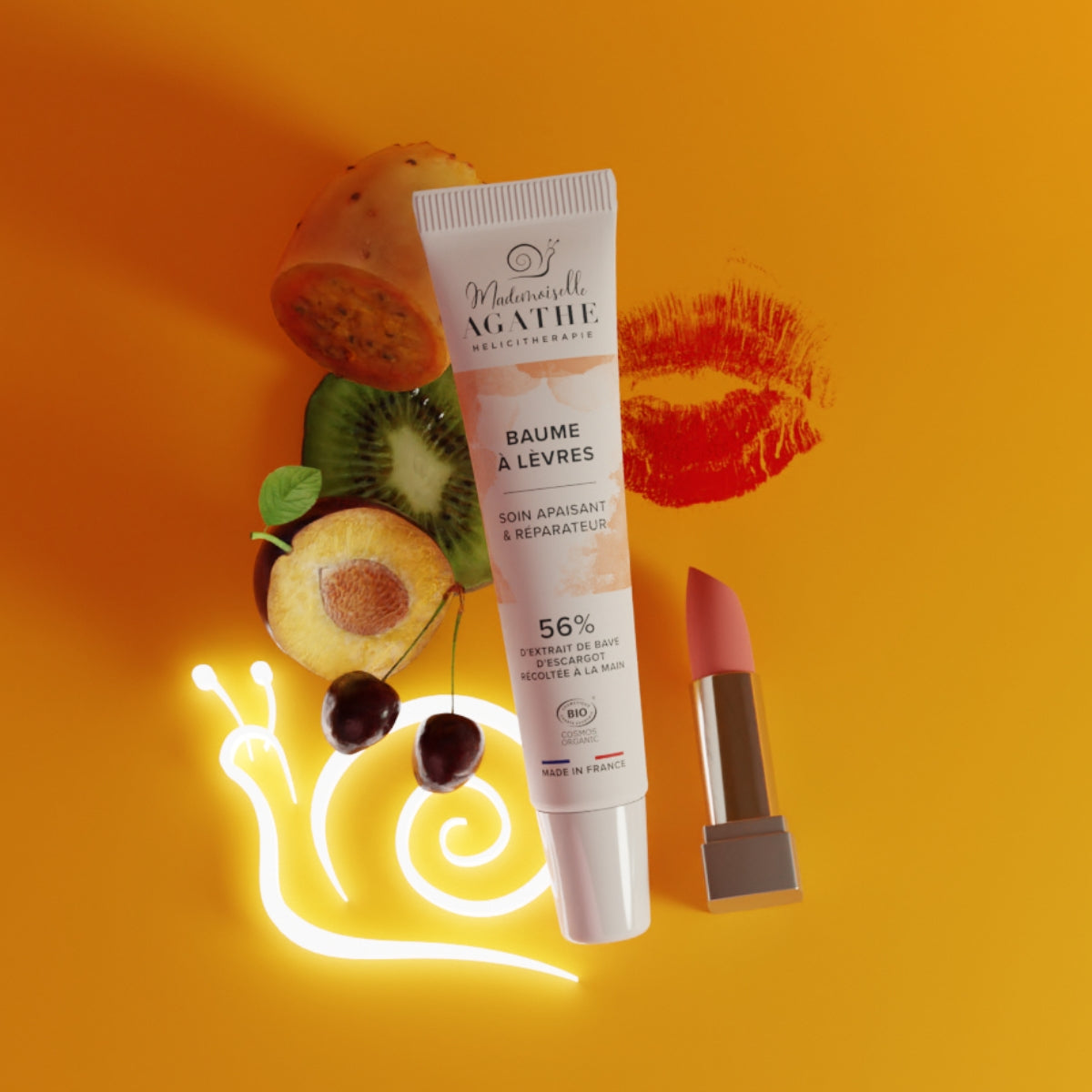 BAUME LEVRES Certifié Bio - Apaisant & Réparateur