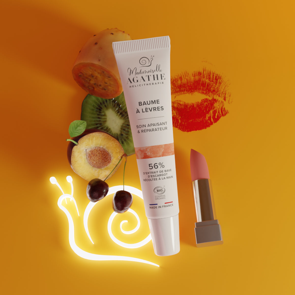 BAUME LEVRES Certifié Bio - Apaisant & Réparateur