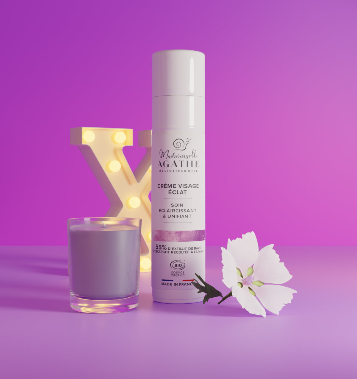 CREME ECLAT Certifiée Bio - Eclaircissante & Unifiante