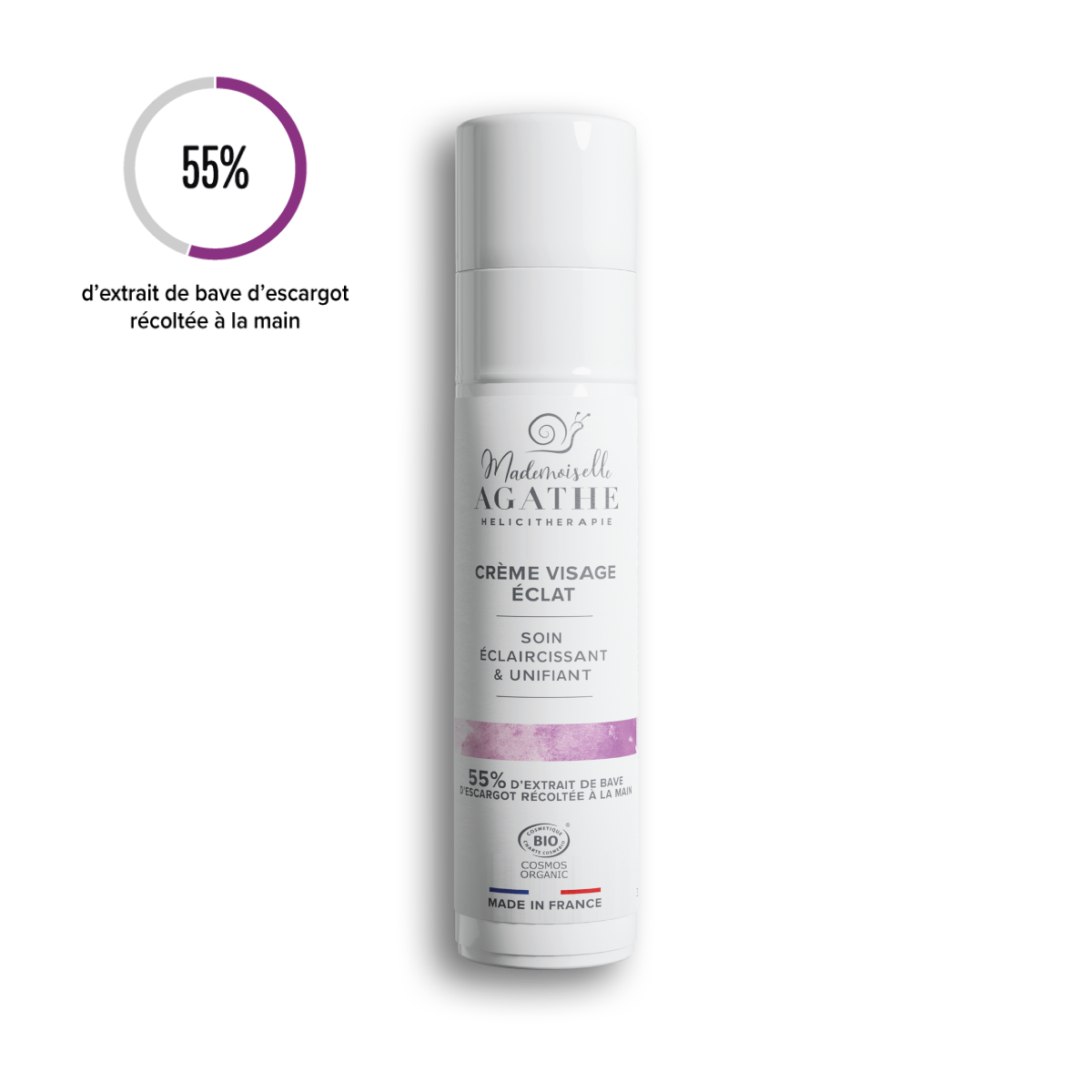 CREME ECLAT Certifiée Bio - Eclaircissante & Unifiante