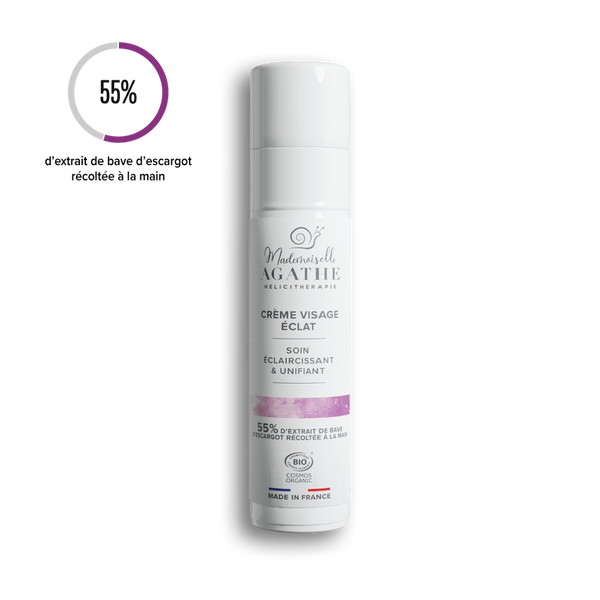 CREME ECLAT Certifiée Bio - Eclaircissante & Unifiante