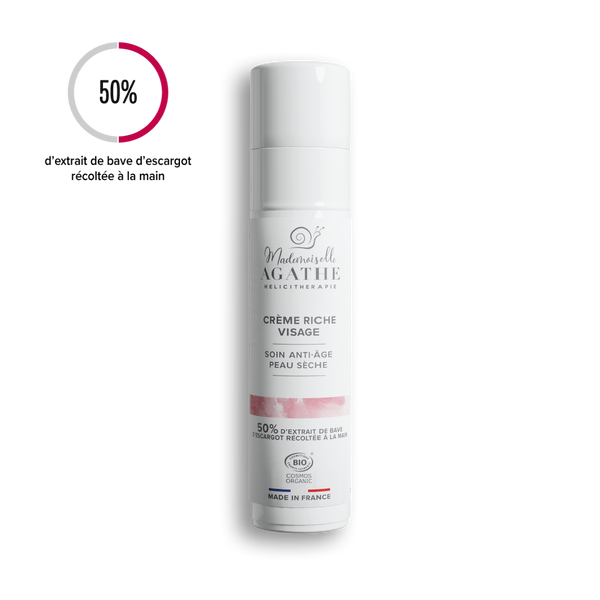 CREME RICHE Certifiée Bio - Anti-Age Peau Sèche