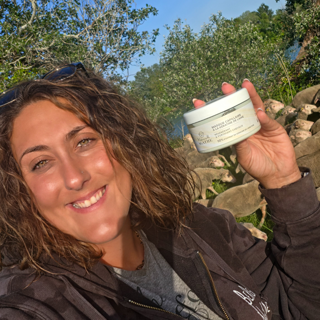 Masque capillaire à la kératine de laine certifié bio -  régénérant & fortifiant