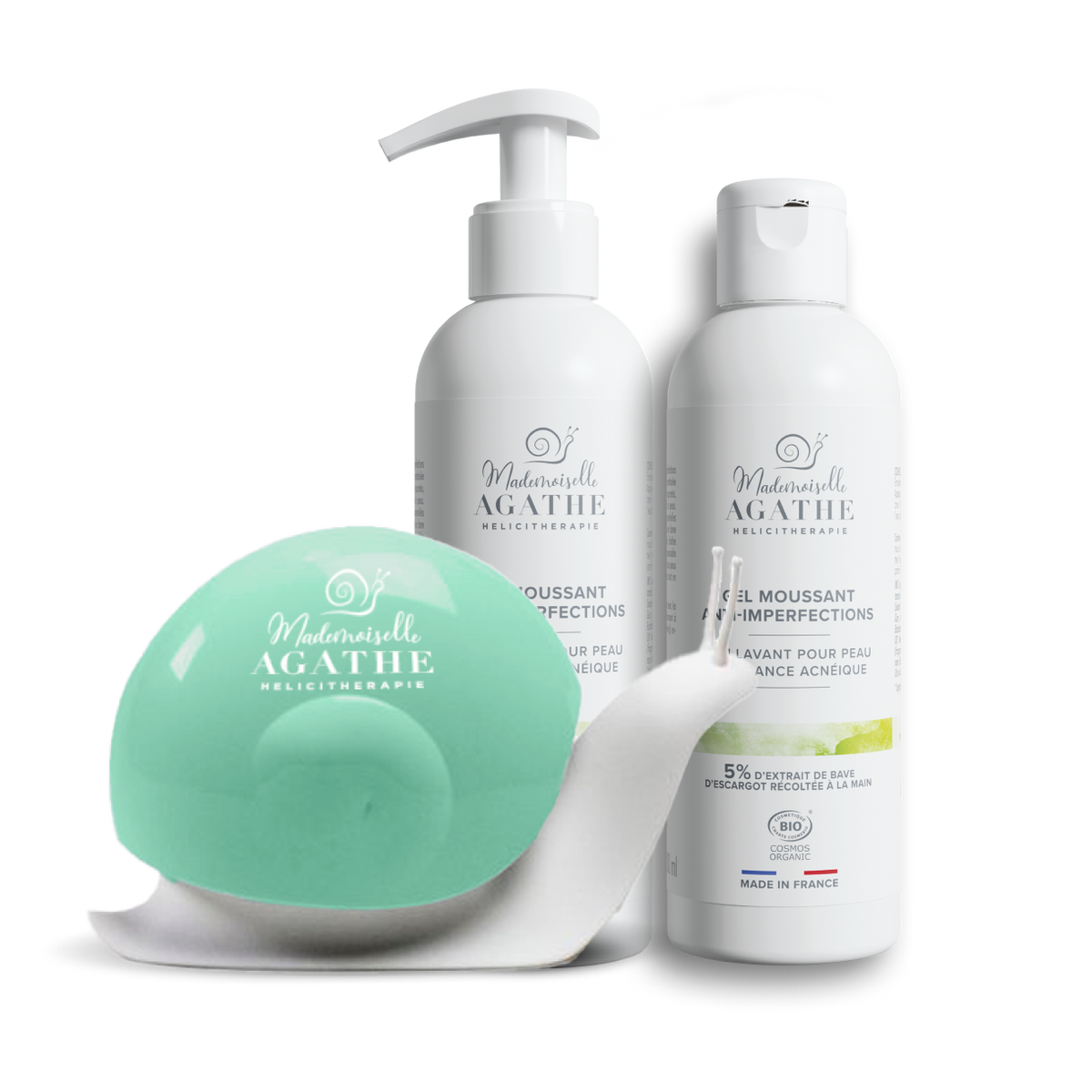 DUO GELS MOUSSANTS & son distributeur de savon Hélicimousse