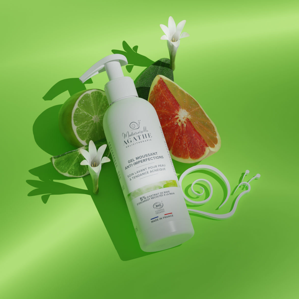 DUO GELS MOUSSANTS & son distributeur de savon Hélicimousse