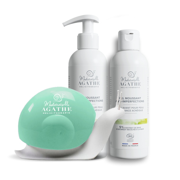 DUO GELS MOUSSANTS & son distributeur de savon Hélicimousse