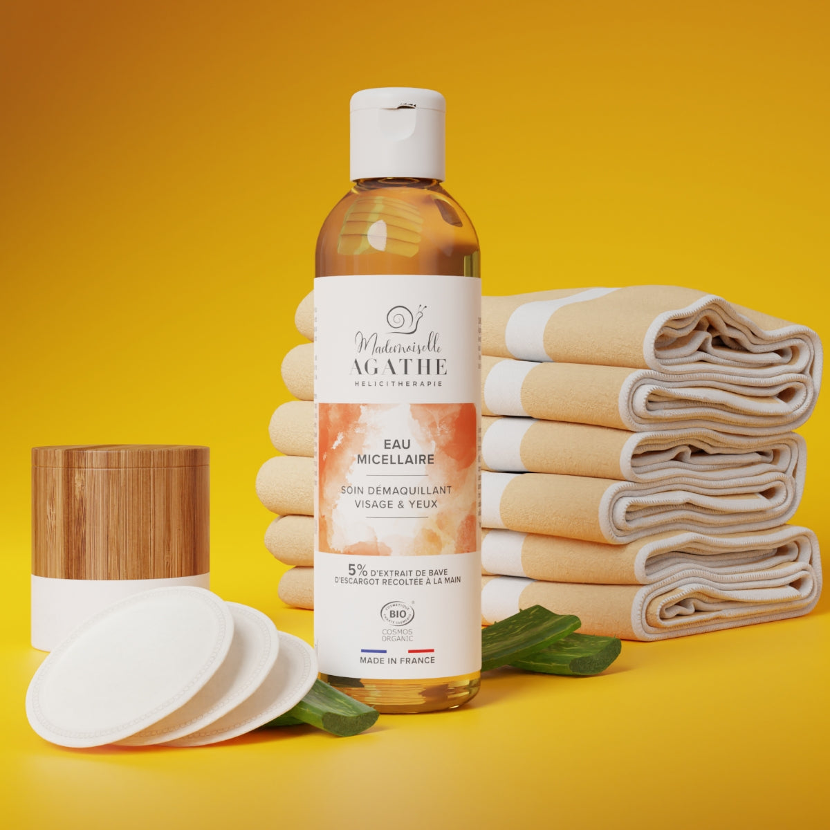 EAU MICELLAIRE Certifiée Bio - Démaquillant visage & yeux