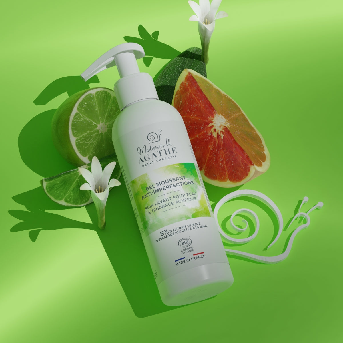GEL MOUSSANT  certifié bio - Lavant & Purifiant