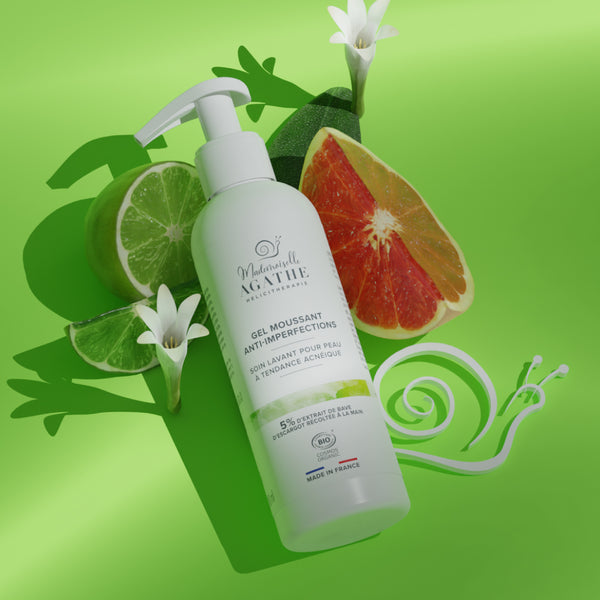 GEL MOUSSANT  Certifié bio - Lavant & Purifiant