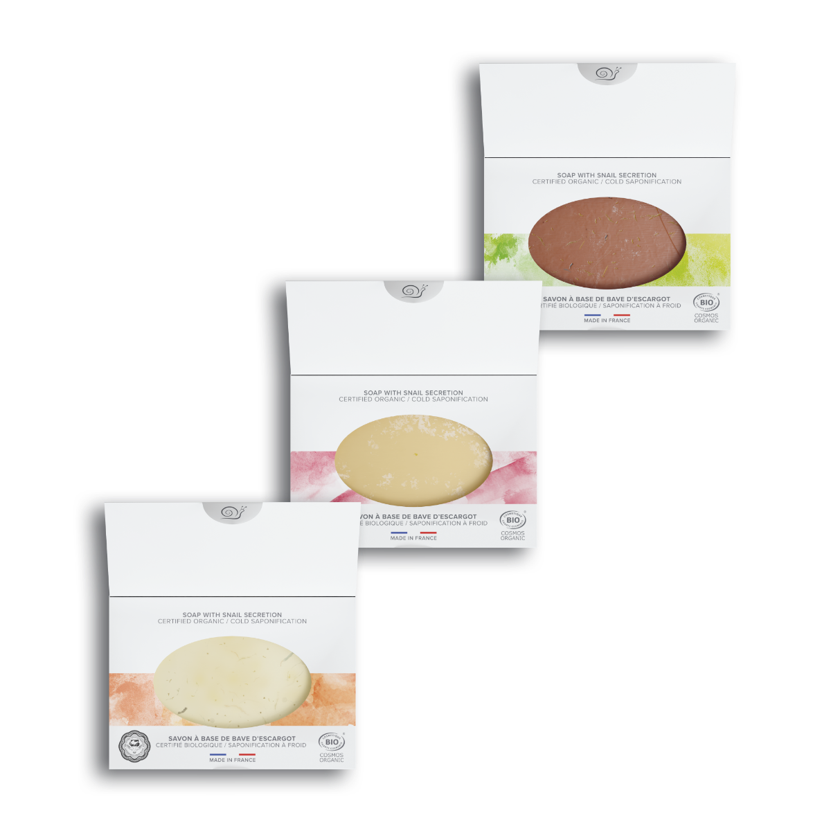 LOT 3 SAVONS Bio - Saponifié à froid