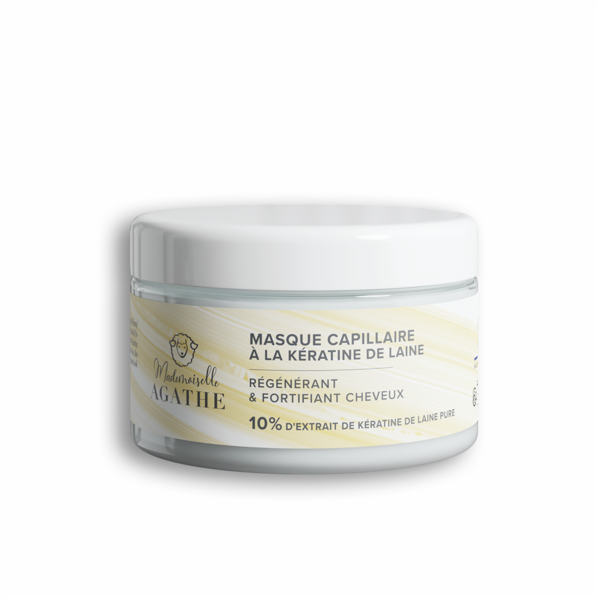 Masque capillaire à la kératine de laine certifié bio -  régénérant & fortifiant