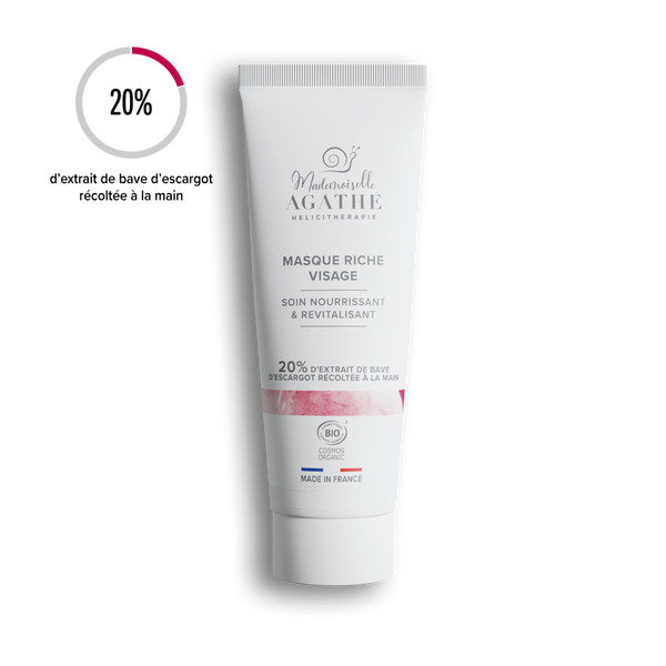 MASQUE RICHE Certifié Bio - Nourrit & Revitalise