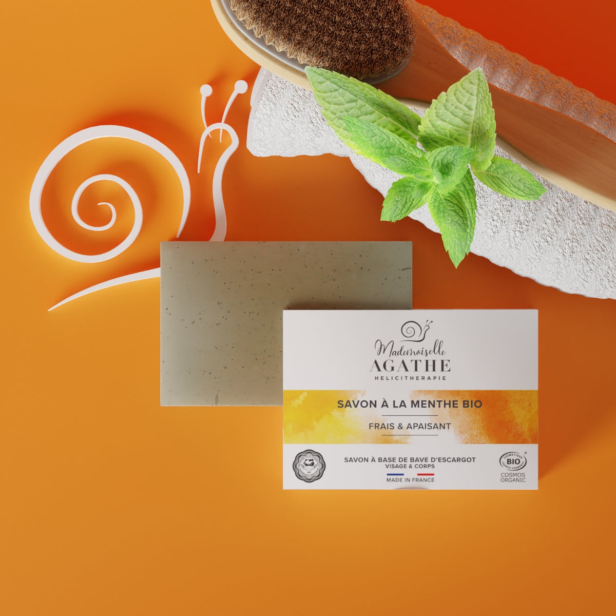 SAVON MENTHE Bio - Frais & Apaisant