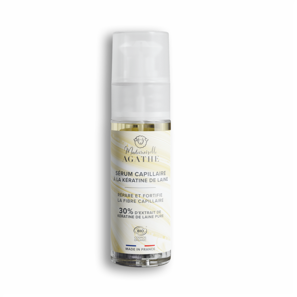 Sérum capillaire à la kératine de laine certifié bio -  répare & protège