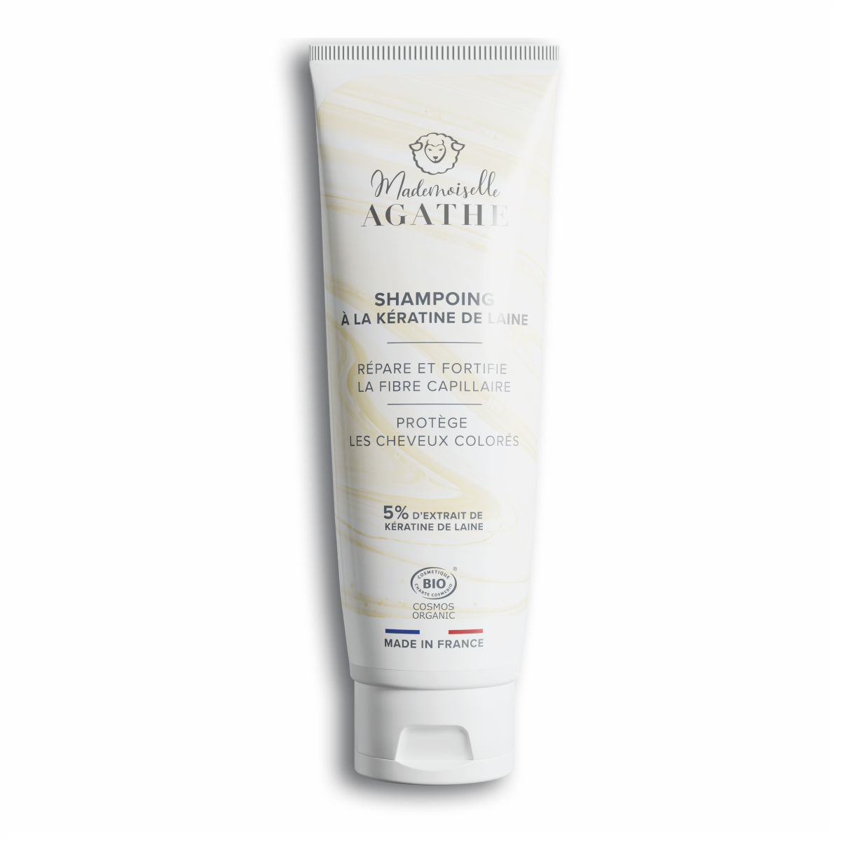 Shampoing à la kératine de laine certifié bio - répare & protège