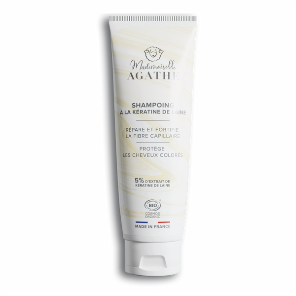 Shampoing à la kératine de laine certifié bio - lave & protège