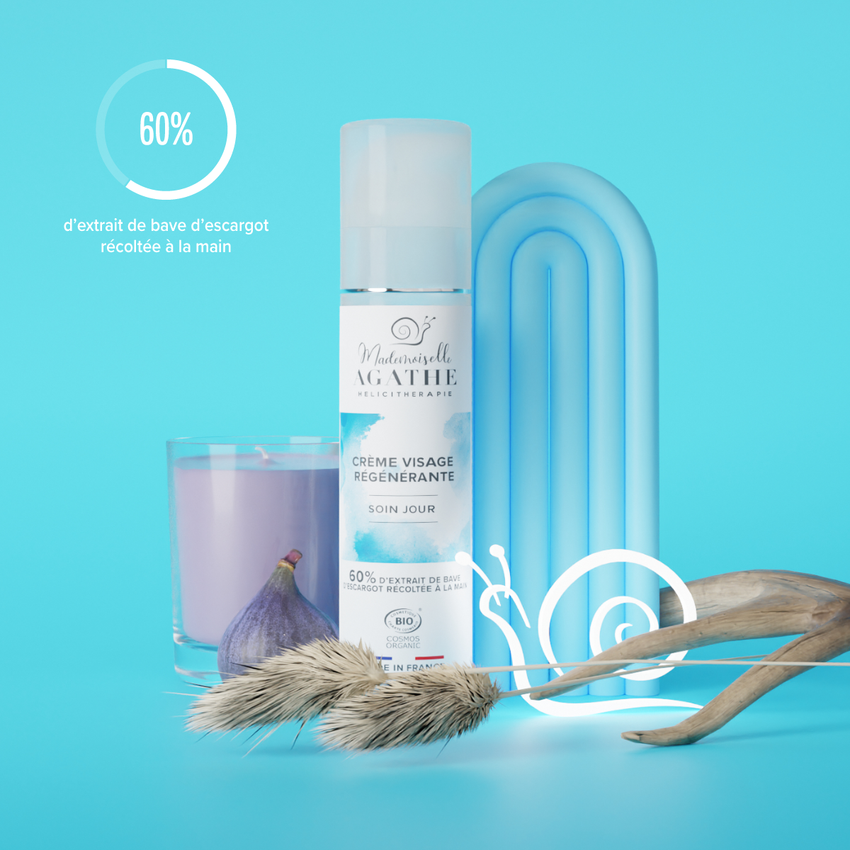 CREME JOUR Certifiée Bio - Hydratante & Régénérante